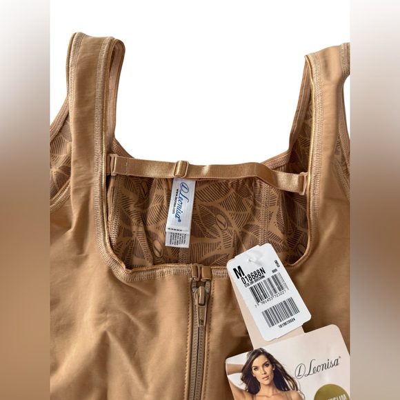 Leonisa PowerSlim Full Body Shaper Bodysuit Nude Size M (NWT) - Picture 7 of 7